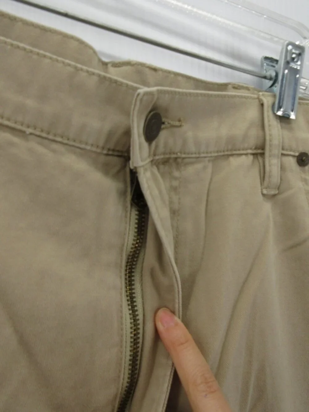 Polo Ralph Lauren Jeans 44x32 Big Khaki Straight Leg Denim Pants Pony